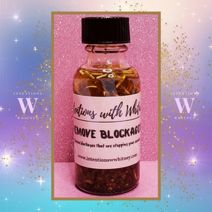 Remove Blockages Intention Oil