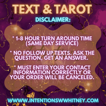 Load image into Gallery viewer, Text &amp; Tarot Tuesdays and Thursdays
